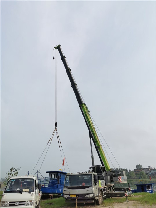 坊子区桥梁建设吊装案例